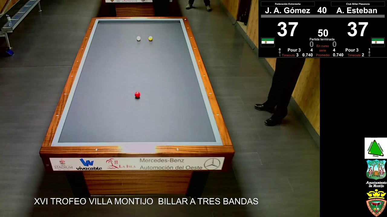 XVI TROFEO VILLA MONTIJO  BILLAR A TRES BANDAS