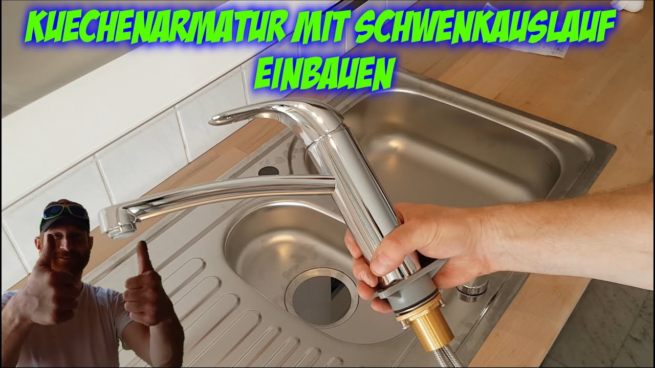 Küchenarmatur einbauen : Hansgrohe Focus mit Schwenkauslauf und Einhebelmischer / Hochdruck