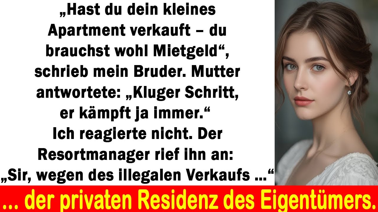 Mein Bruder wollte mein Strandapartment verkaufen – ohne zu wissen, dass mir das Resort gehört.