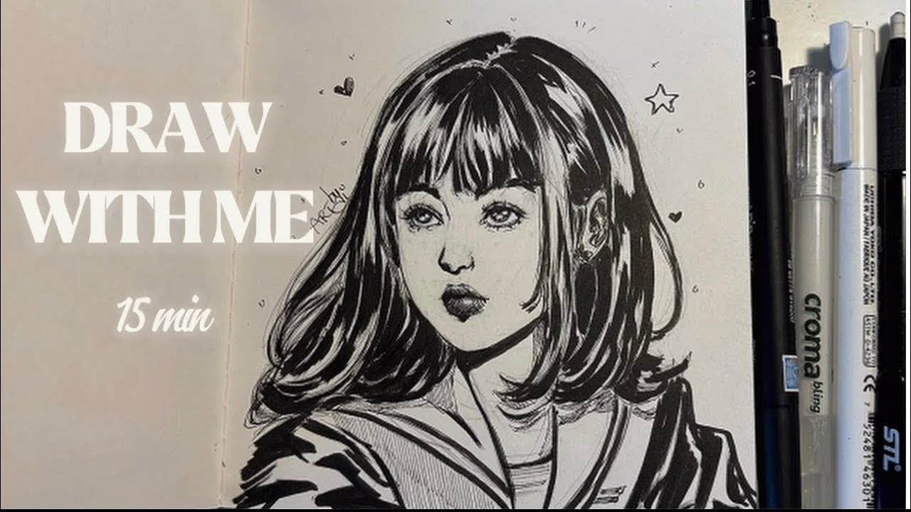 Draw with me (4K) - Background Noise, Background Music