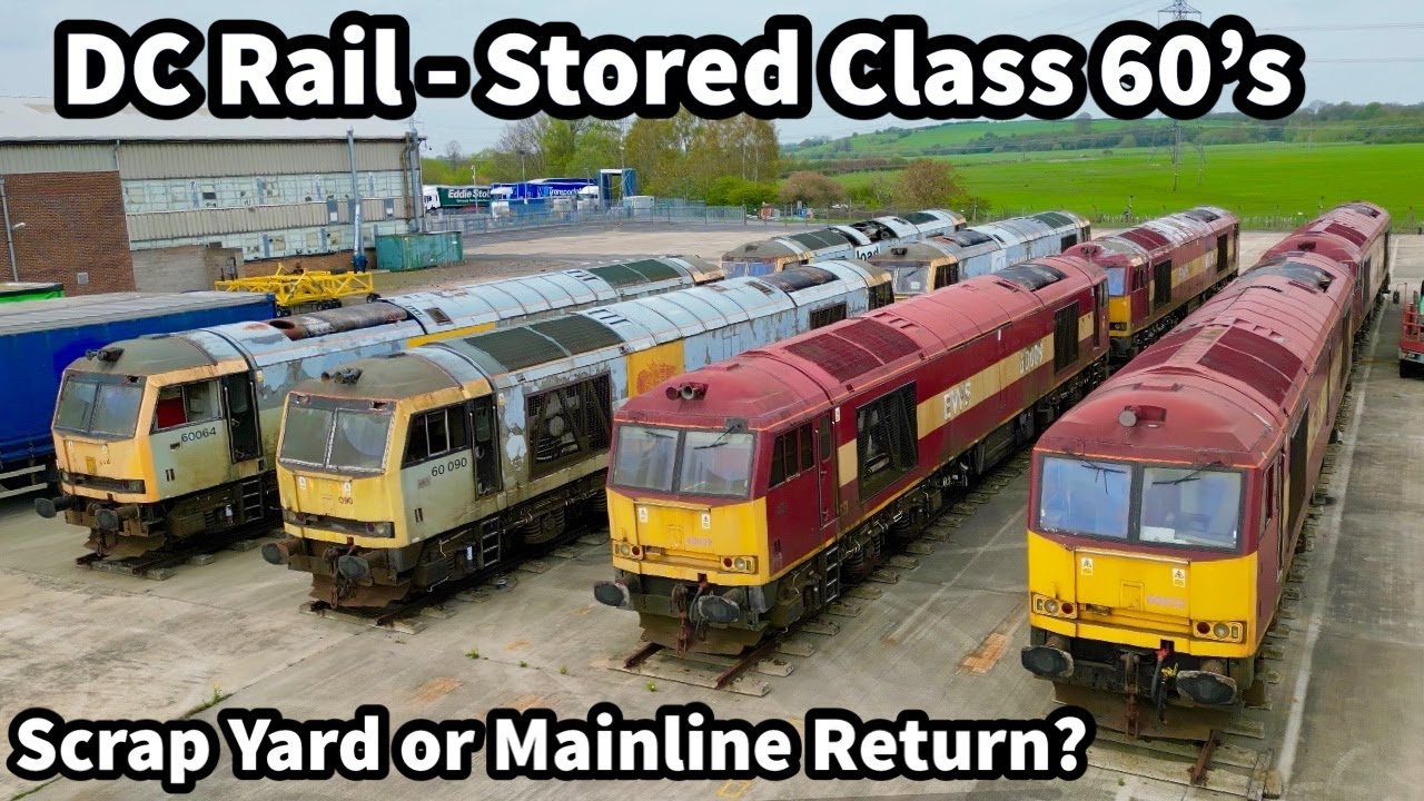 Stored DC RAIL Class 60's - WILL these Locos Survive? UP CLOSE views at Loughborough