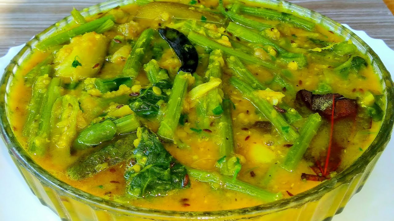 দারুণ সাধে বানিয়ে নিন মুসুর ডাল দিয়ে লাউ শাক রান্নার রেসিপি/লাউ শাকের রেসিপি/Lau shak recipe.
