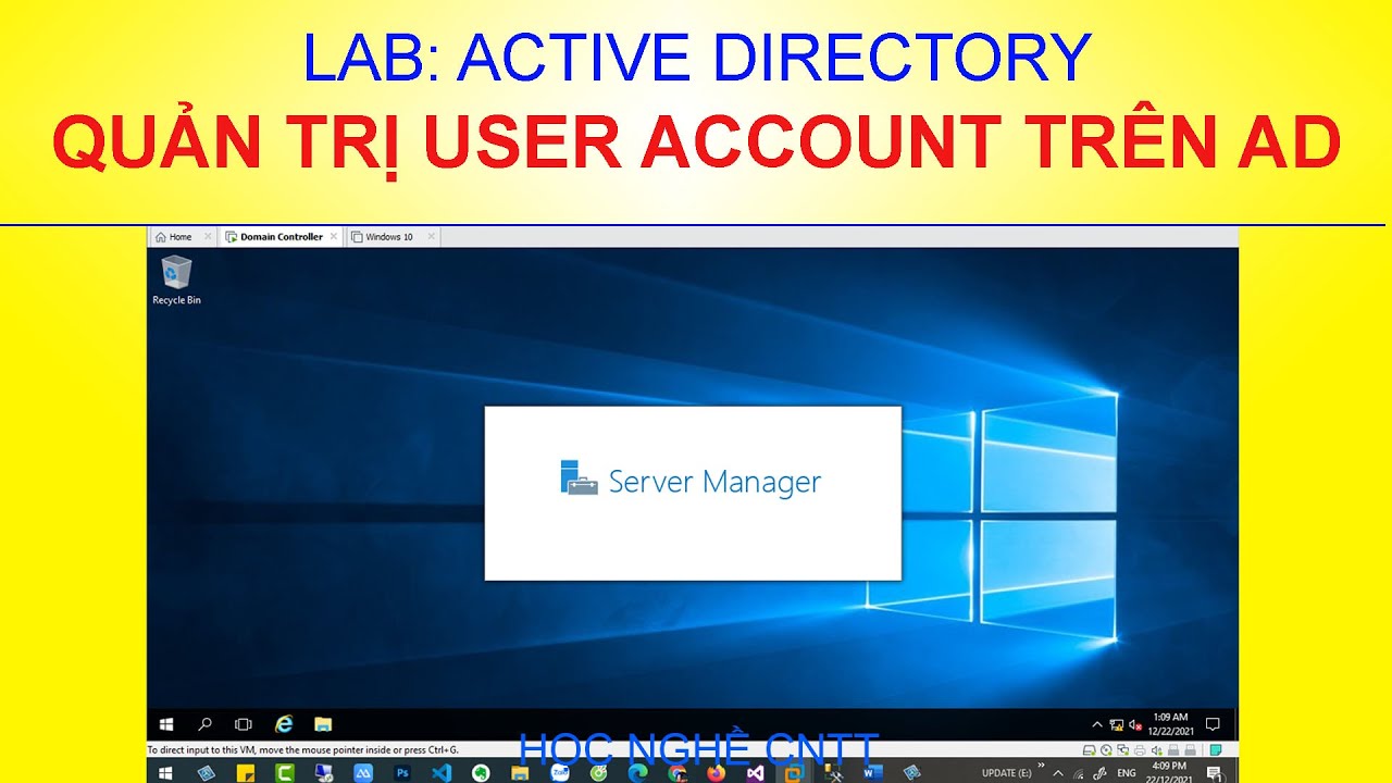 Hướng dẫn quản lý tài khoản User Account trên Active Directory- (Logon Hours, Logon To)