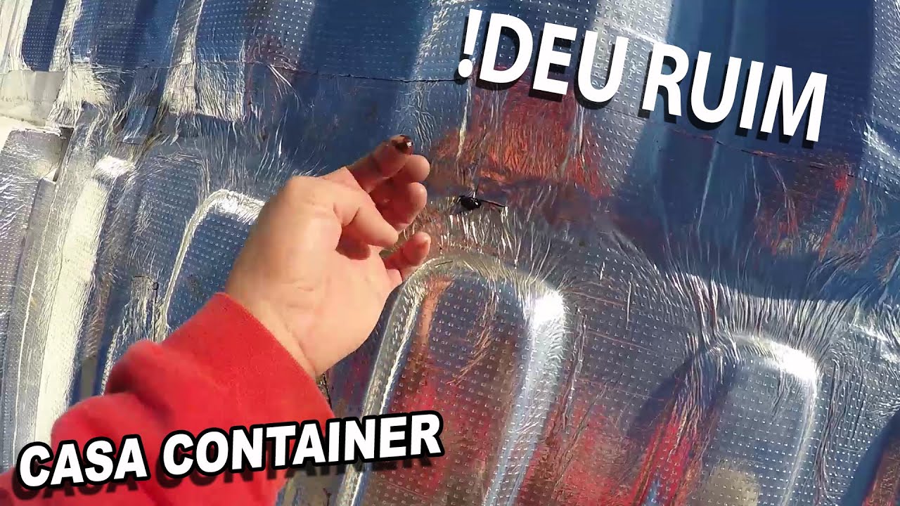 Manta Asfáltica pt.2, no Teto do Container