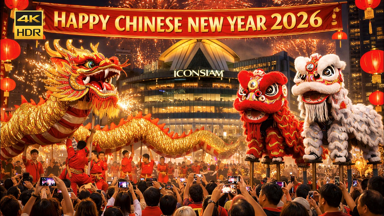 ICONSIAM Prosperous Chinese New Year 2026 | Spectacular Lion & Dragon Dance Show