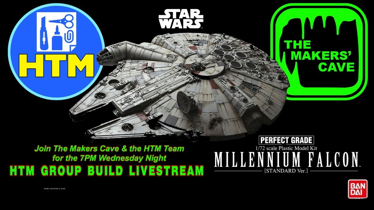 HTM Group Build Livestream - Bandai Perfect Grade Millennium Falcon #1