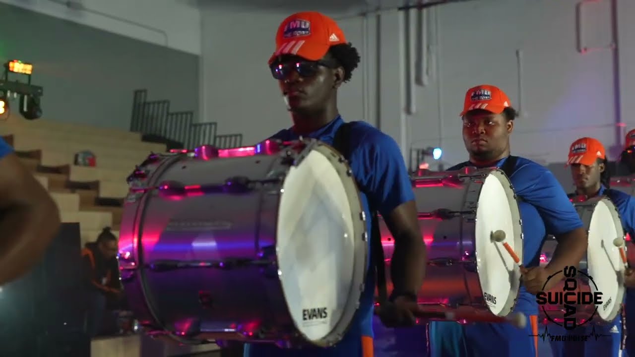 On the recruitment tour with the Florida Memorial University, Drumline