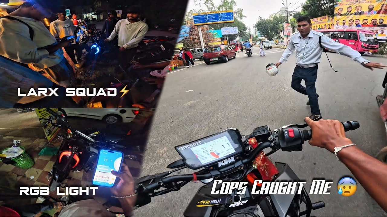 Police Ne Pakad Liya😰/ New Rgb Light / Larx Squad⚡️