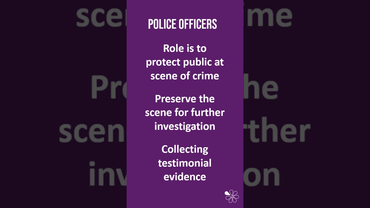 Police Officers and Detectives | 60 Second Criminology (WJEC Level 3: Unit 3)