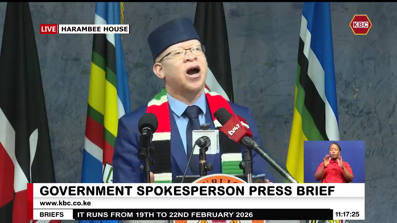 Weekly Press Briefing by Government Spokesperson Isaac Mwaura