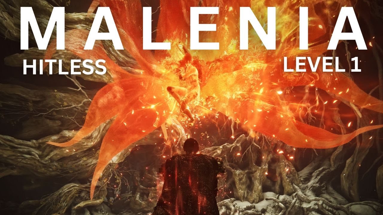 ELDEN RING - Malenia, Blade of Miquella - Level 1 Wretch - No hit (med roll)