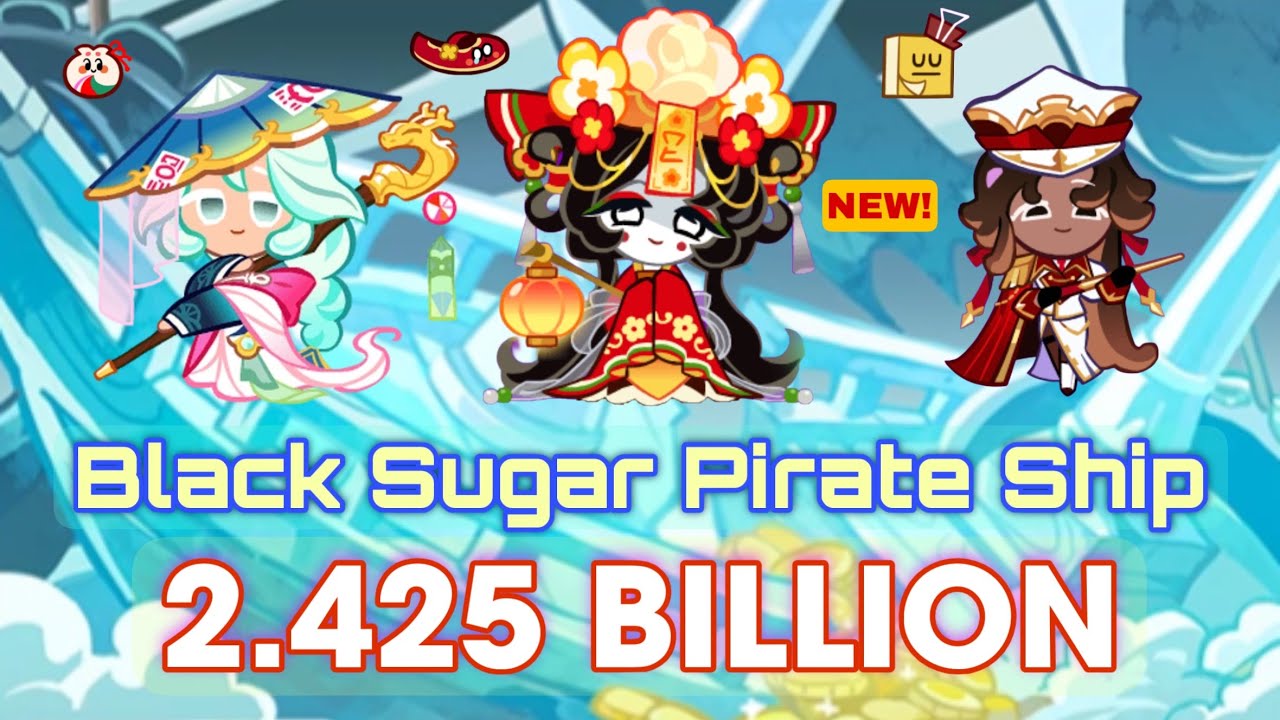 CookieRun OvenBreak | Пиратский корабль Black Sugar 2.425B Полный запуск | GPZ