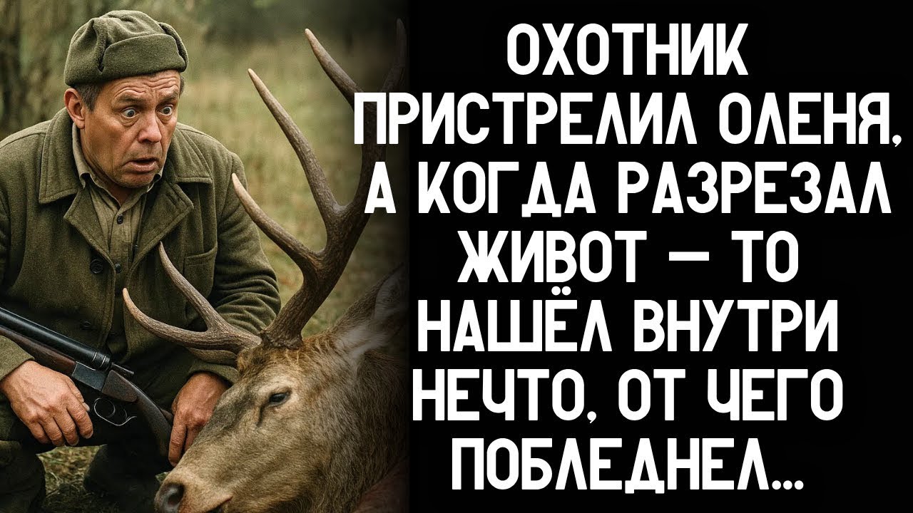 Охотник пристрелил оленя, а когда вскрыл живот - то нашёл внутри нечто, от чего впал в шок…
