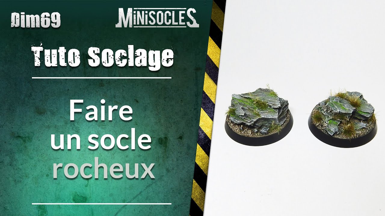 Peinture sur figurines [TUTO] : Faire un socle rocheux