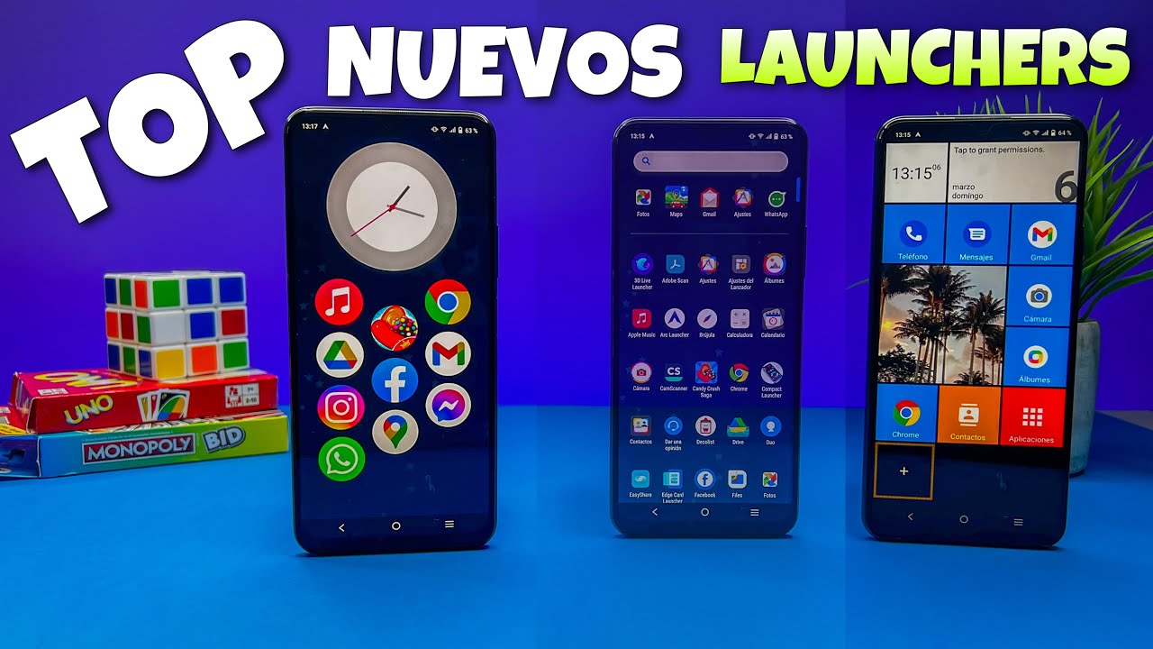 🚀  TOP 10 LAUNCHERS Nuevos y EXCLUSIVOS para ANDROID! 🤖 [Pack de Launcher]  🔥  #2024