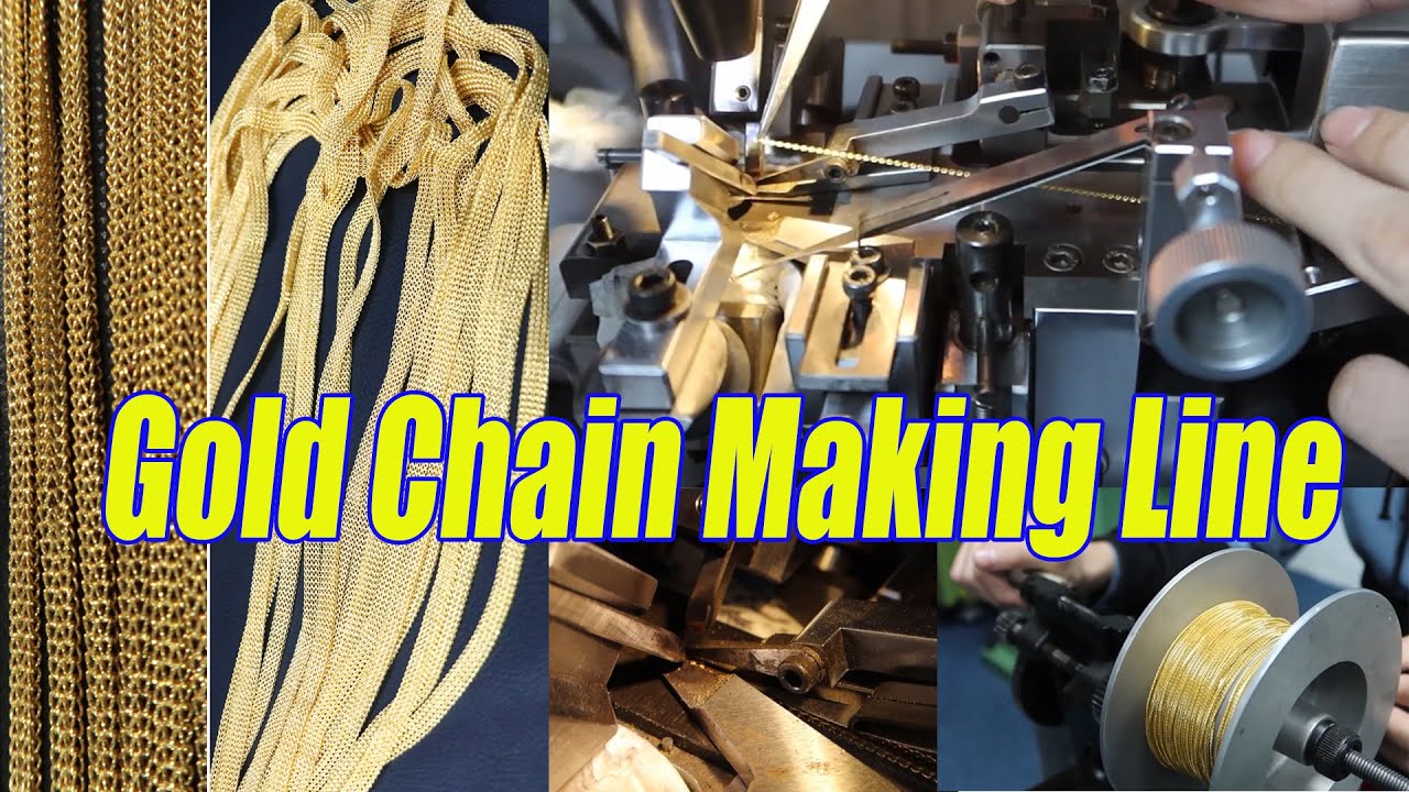 Gold chain production line for making Various types of jewelry chains——SuperbMelt