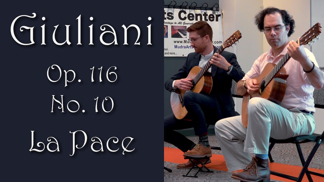 Giuliani   La Pace   Classical Guitar Duet at Ashburn Library
