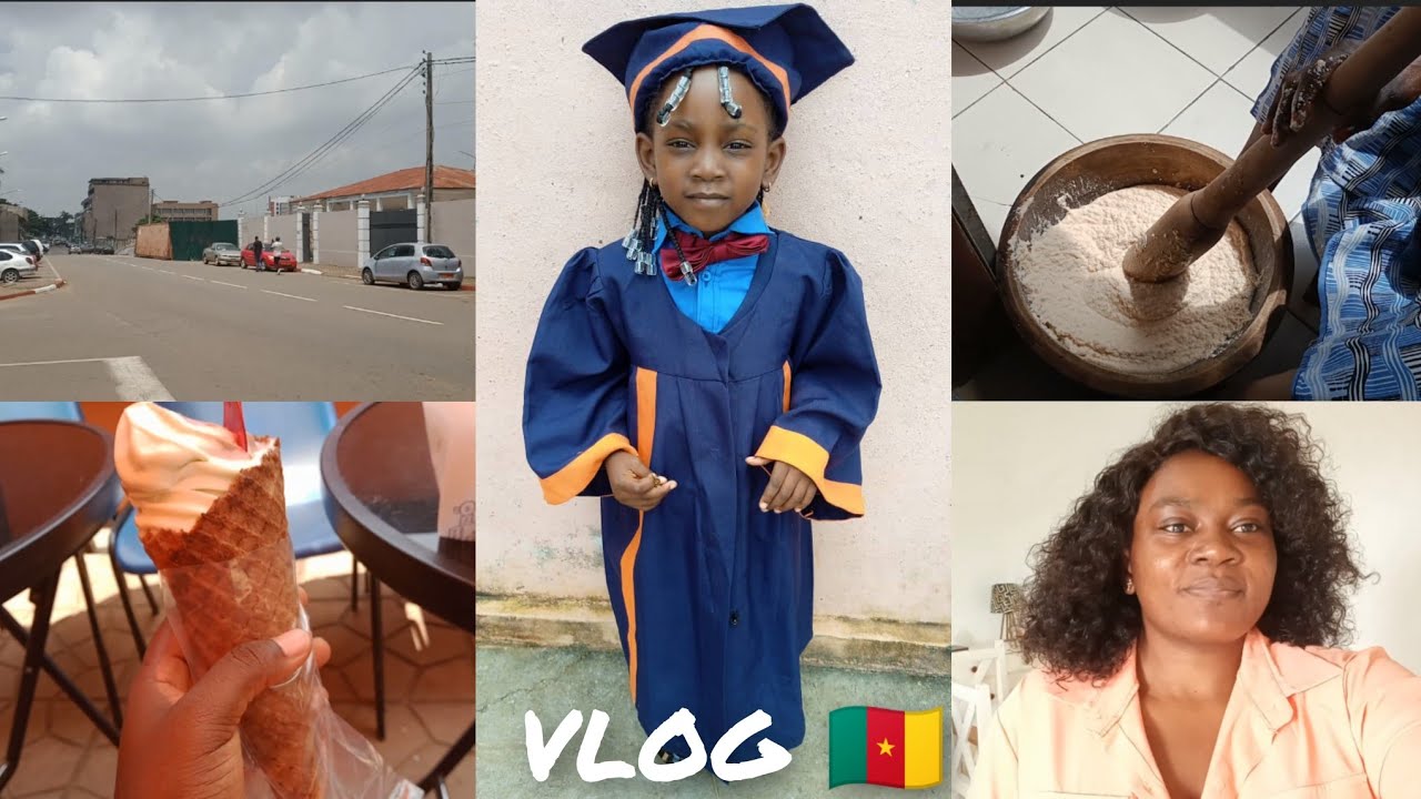 VLOG YAOUNDÉ :ELZA reçoit son diplôme| maman est salariée YOUTUBE |Aux courses avec moi #viedemaman