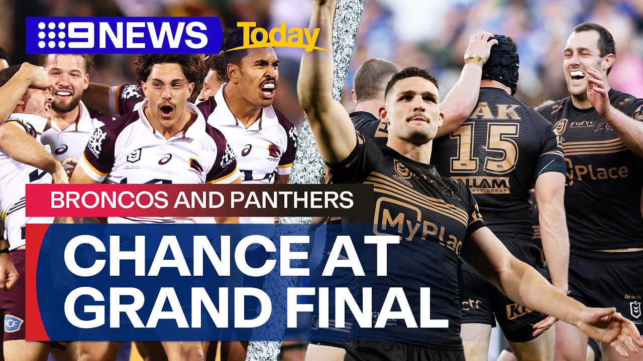 Broncos and Panthers face off at Suncorp Stadium for a shot at Grand Final glory | 9 News Australia