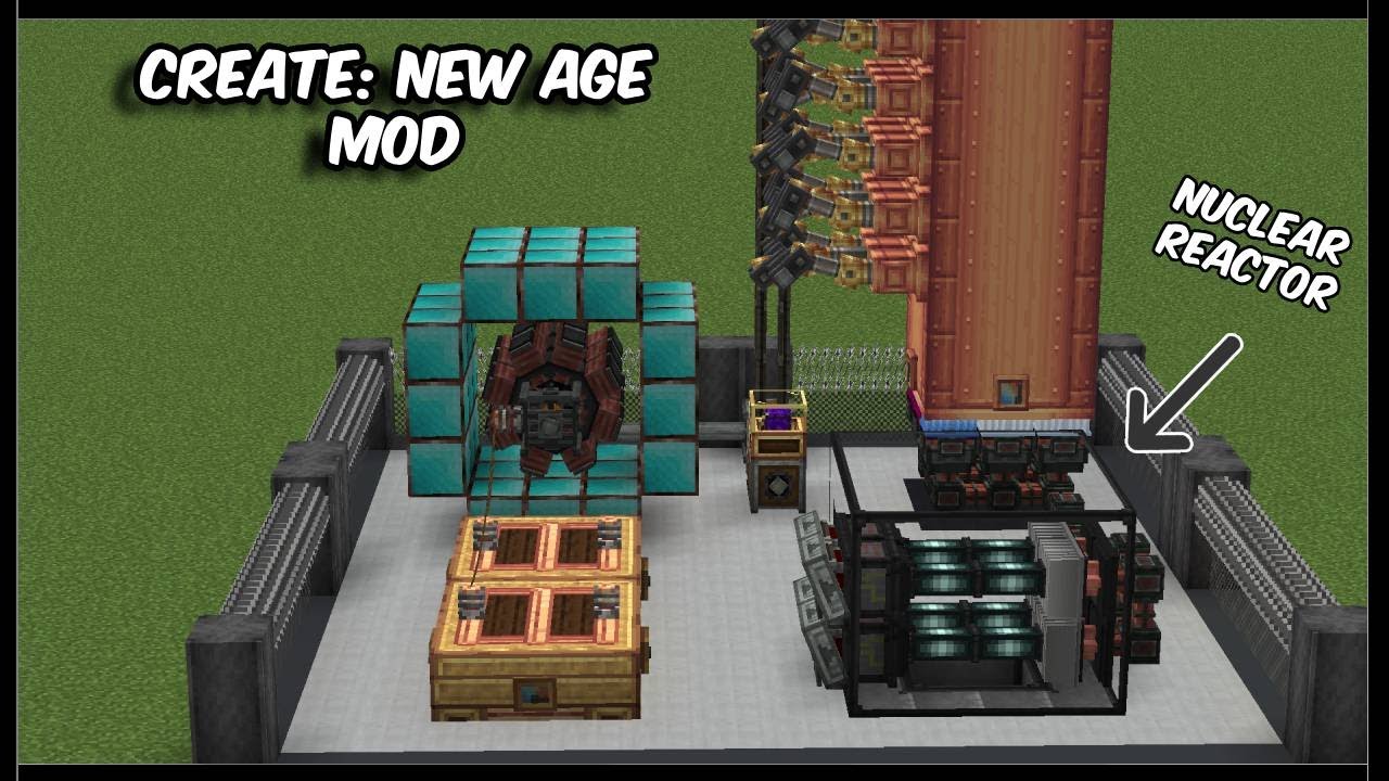 Ядерные реакторы в Create!! Create: руководство и демонстрация мода New Age