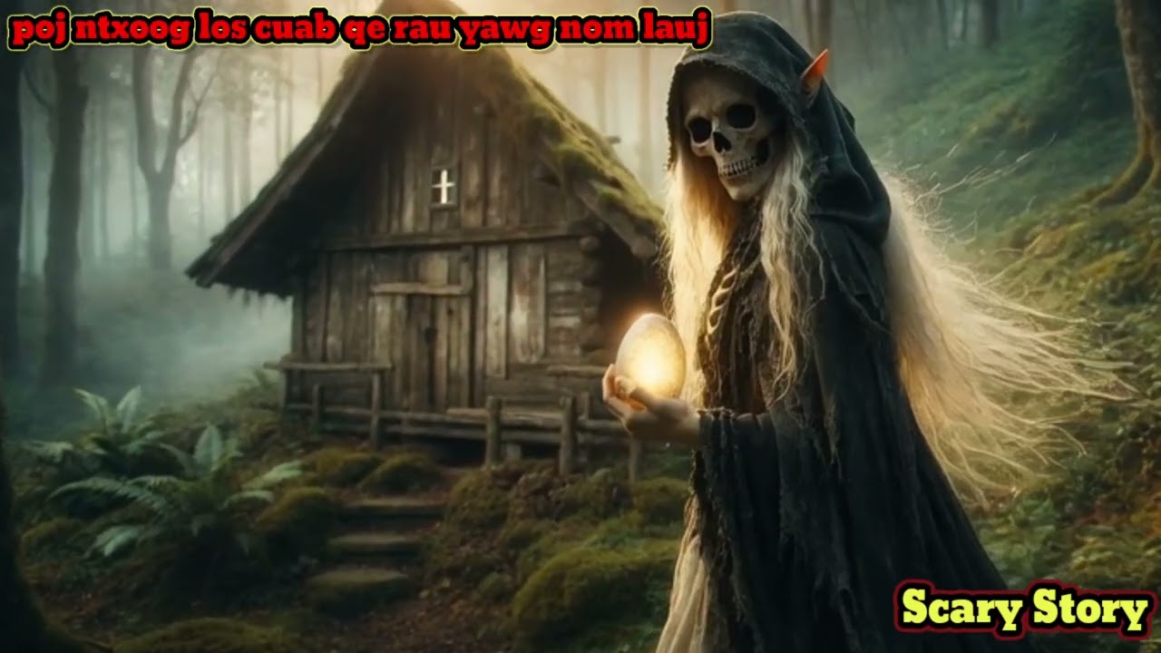 Poj ntxoog cuab qe rau yawg nom lauj - Scary Story