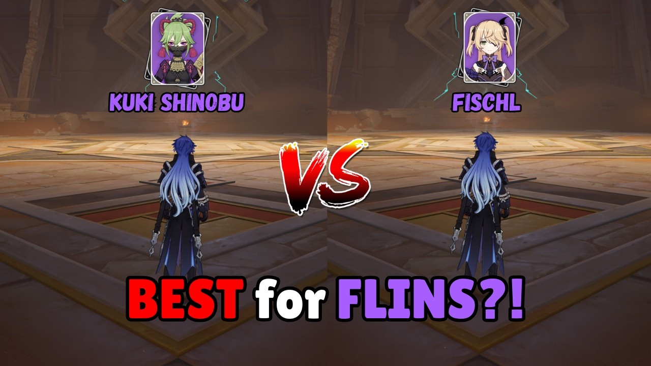 Fischl vs Kuki Shinobu – Best Electro Support for Flins? | Genshin Impact