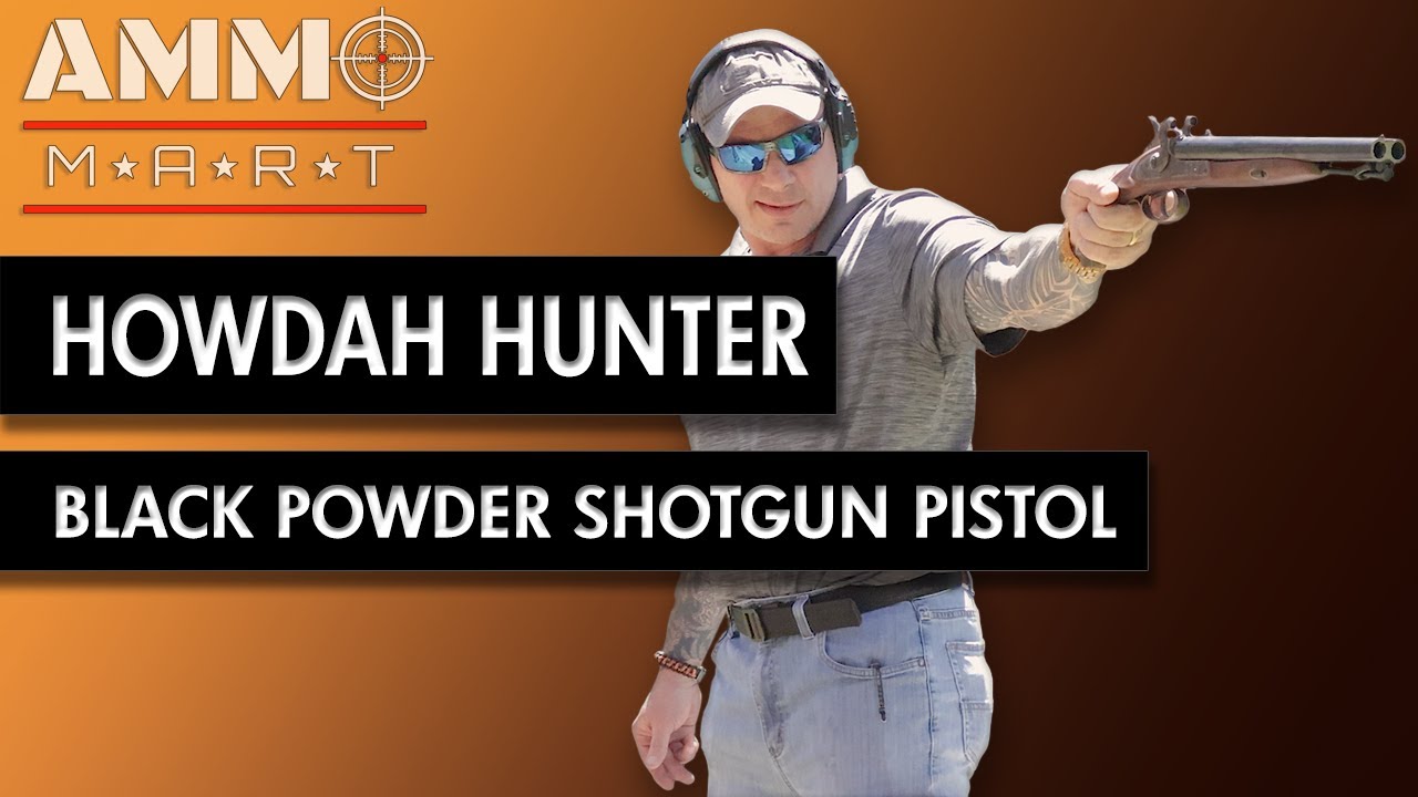 Trying Out the 20 Gauge Davide Pedersoli Howdah Hunter Black Powder Shotgun Pistol