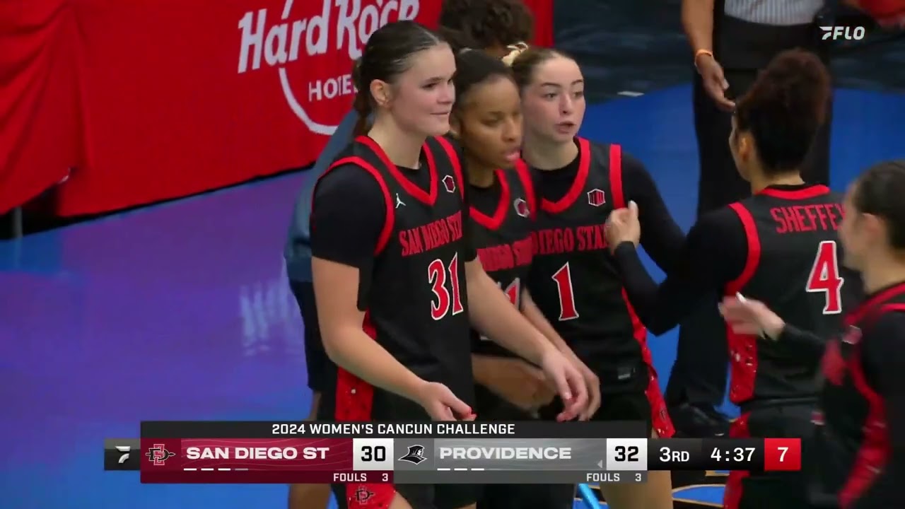 SDSU WOMEN'S HOOPS HIGHLIGHTS: AZTECS 54, PROVIDENCE 55