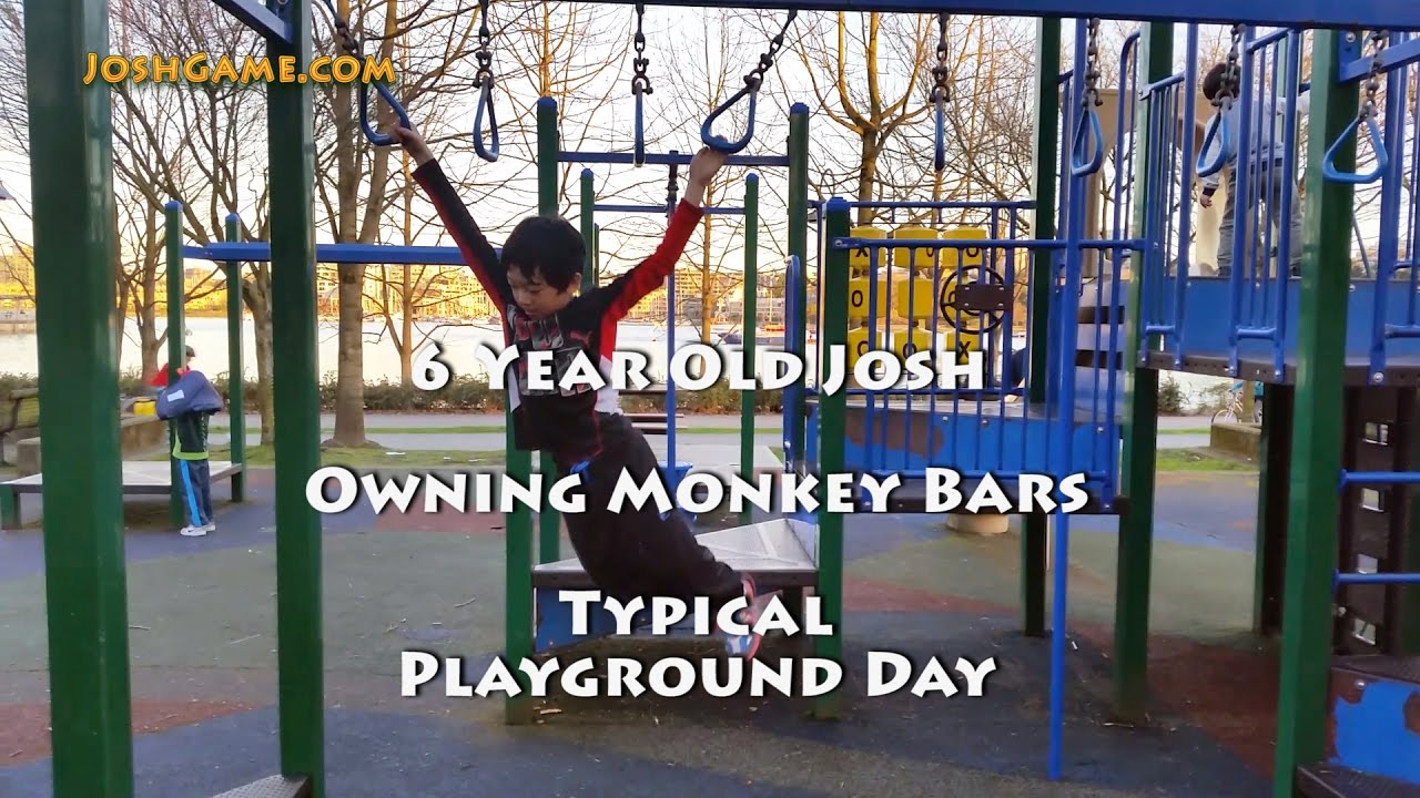 6 Year Old Josh Ring Monkey Bars Master
