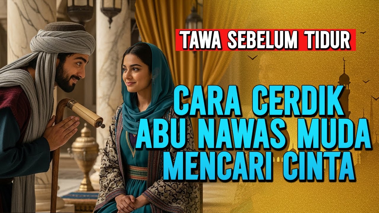 ABU NAWAS MUDA DAN KECERDIKANNYA MENCARI CINTA - KISAH LUCU PENGANTAR TIDUR
