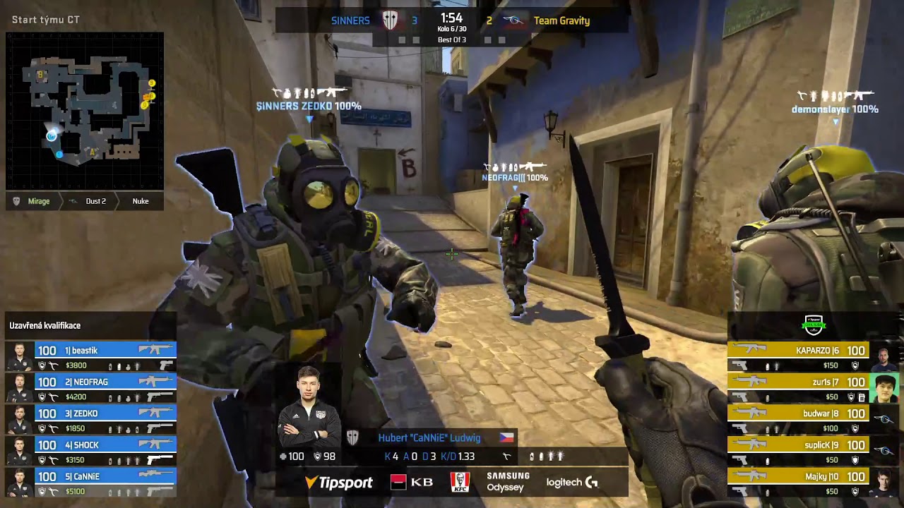 SINNERS vs. Team Gravity | Tipsport COOL liga | Closed Qualifier