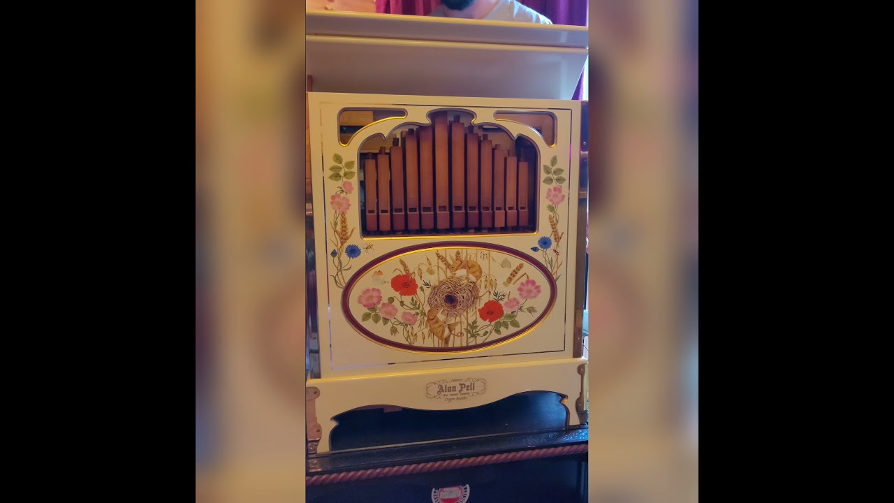 25 note Pell street organ. Merry Christmas.