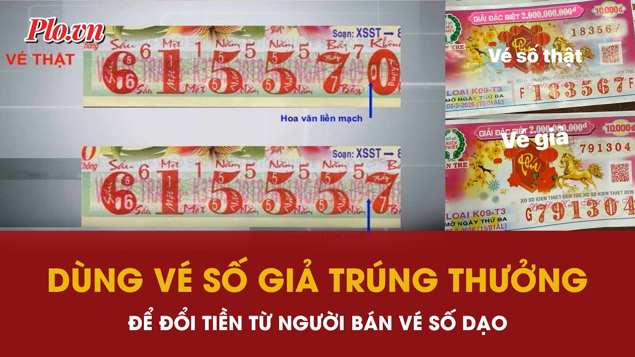 Nam thanh niên dùng vé số giả lừa người bán dạo ở Tây Ninh - PLO