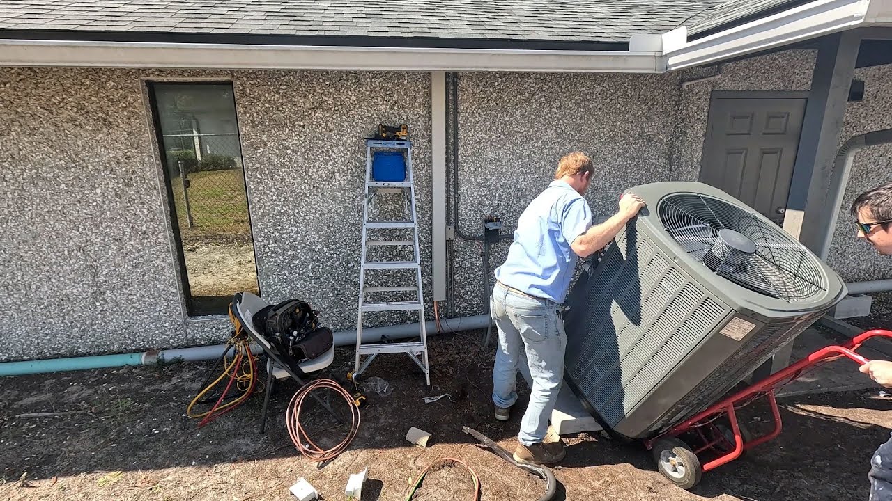 Professional A/C Installation with Time Lapse and Expert Commentary