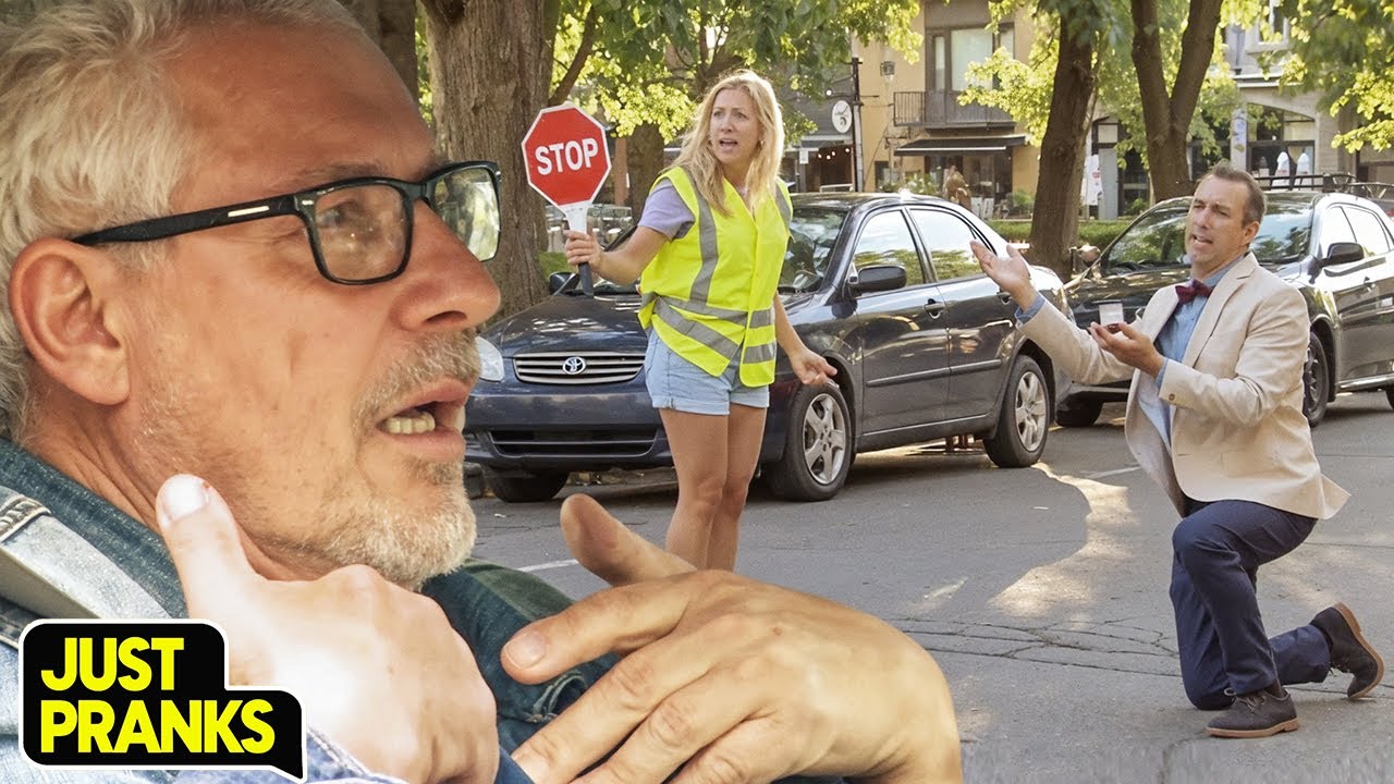 Proposal Prank Left the Whole Street in Chaos 🚗🤣 | Just Pranks