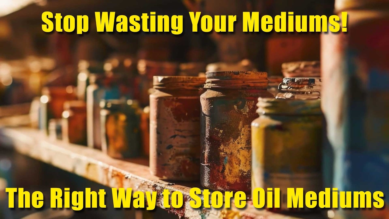 How to Store Oil Painting Mediums | Keep Them Fresh and Ready to Use