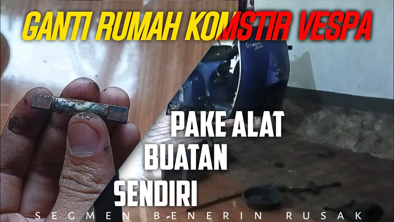 BENERIN RUSAK || ganti komstir vespa super 150