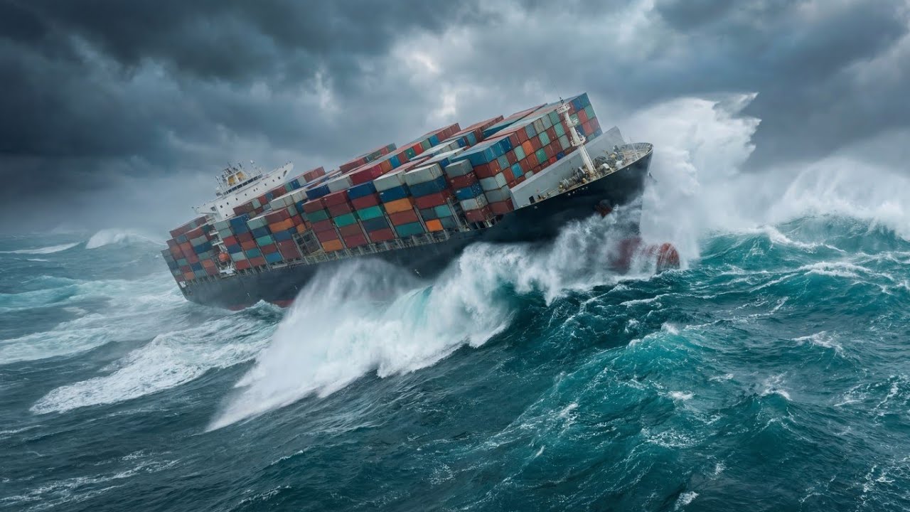 Deadly Ocean Tsunami vs Container Ship | Ultra Realistic Disaster