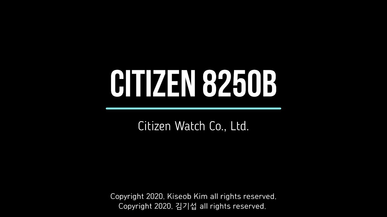 [1080p60] Citizen 8250B Movement disassembling and assembling
