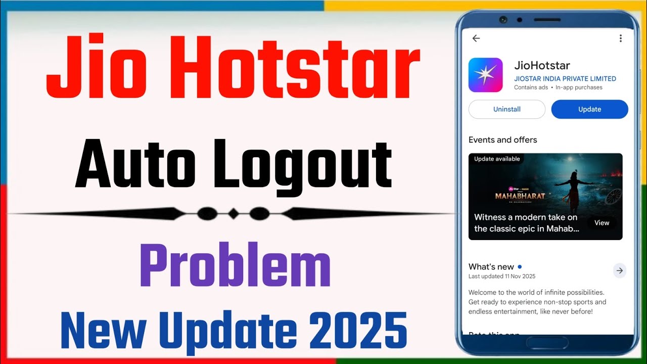 Jio Hotstar App Auto Logout Problem? Bar-Bar Sign Out Ho Raha Hai Issue Ka 100% Working Fix