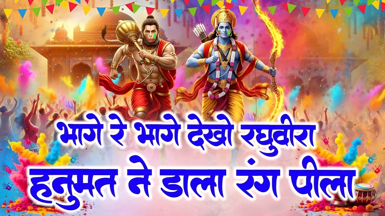 Bhage Re Bhage Dekho Raghuveera Hanumat Ne Dala Rang Pila | Sikha Rana | Holi Special Hanuman Bhajan