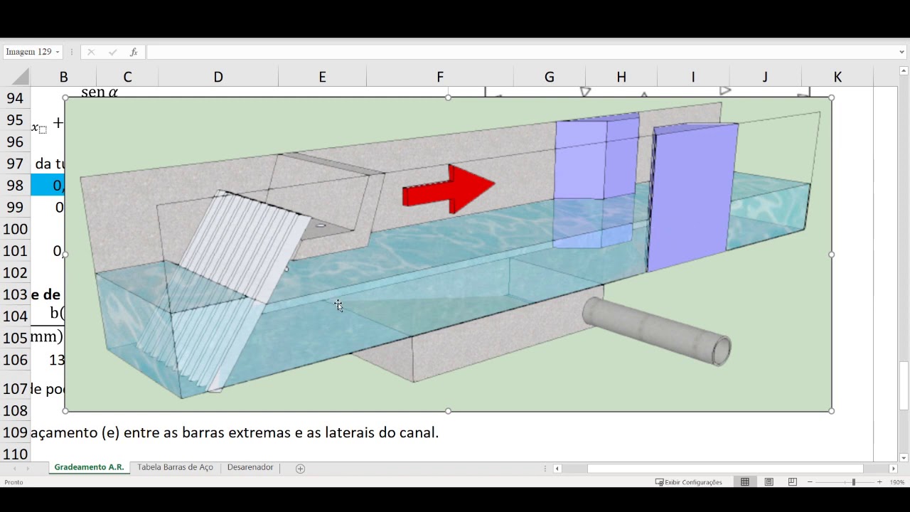 9 - Dimensionamento do Gradeamento