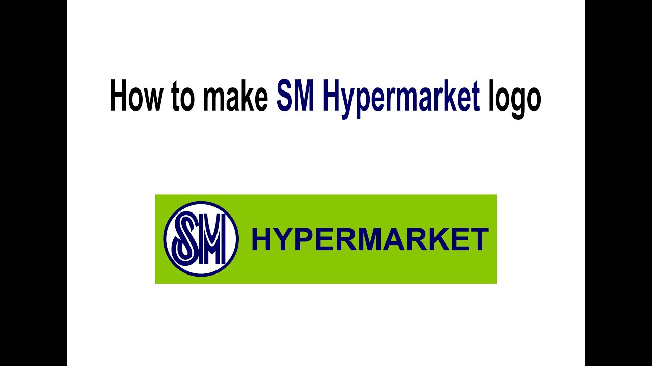 How to make SM Hypermarket logo using CorelDraw