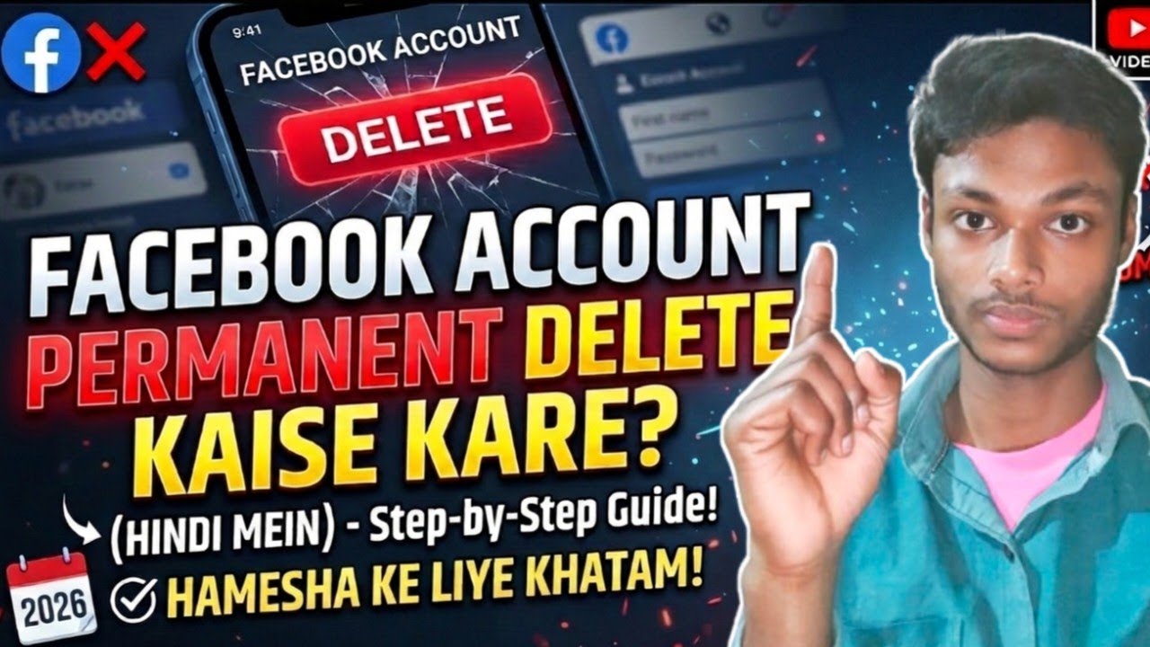 Facebook account delete kaise kare | How to delete facebook account permanently | Delete facebook ID