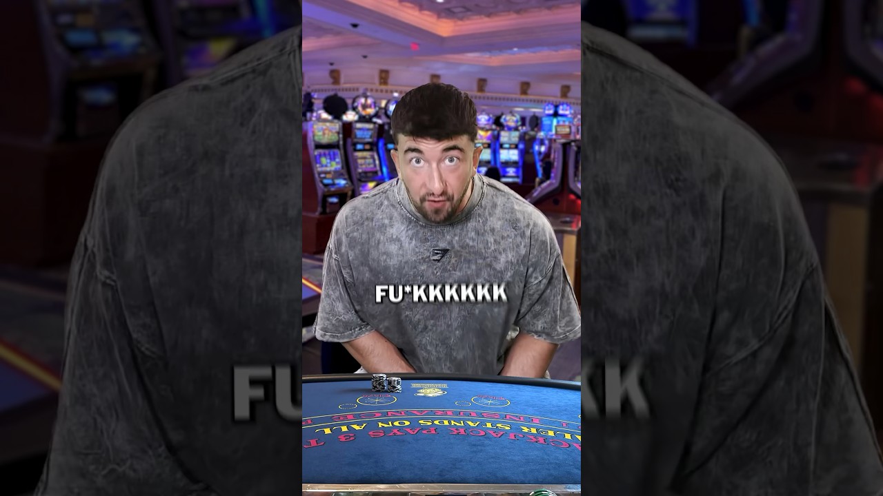 When you sit at a $10 Blackjack Table😭 #casino #blackjack #gambling #betting #comedy #skit #degen