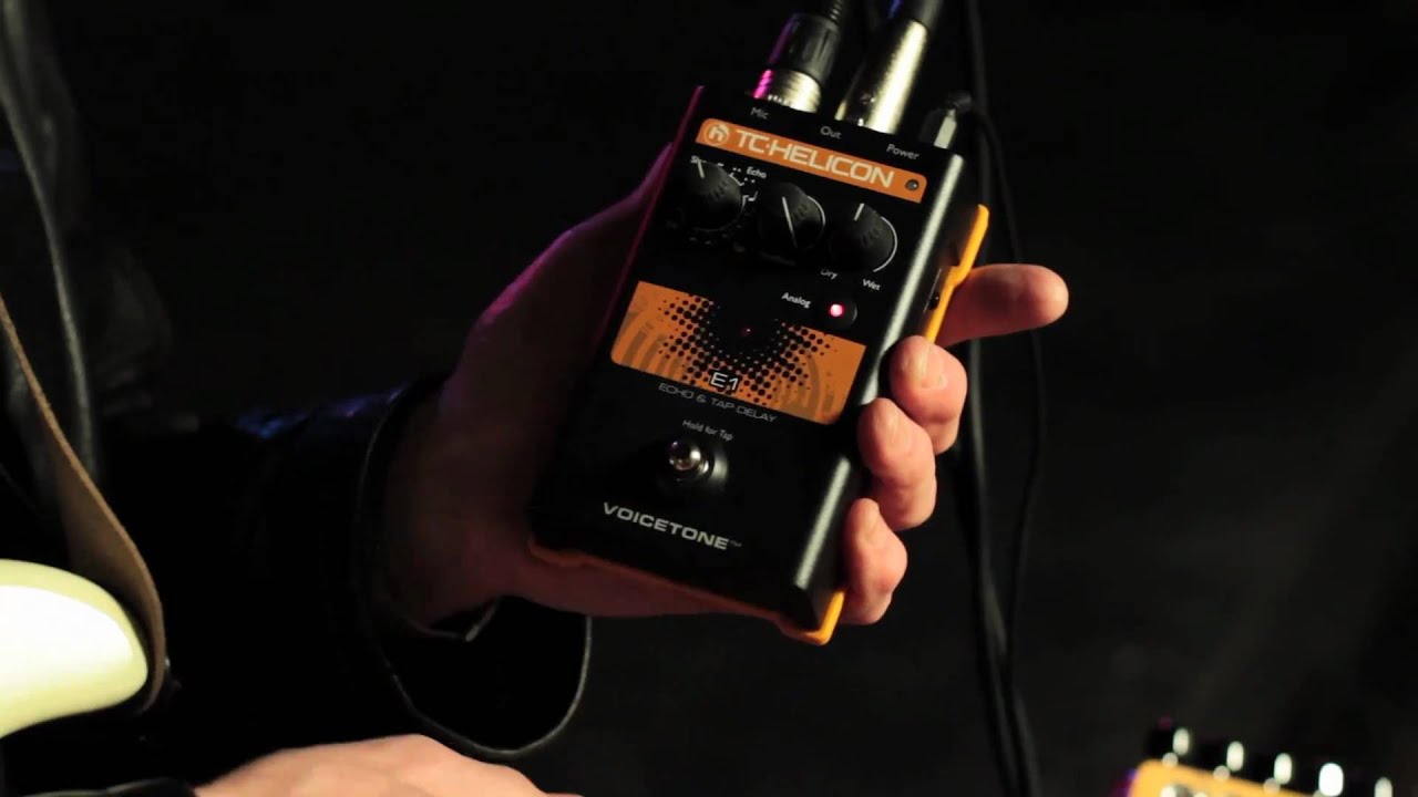 VoiceTone E1 - Echo & Tap Delay vocal effect stompbox