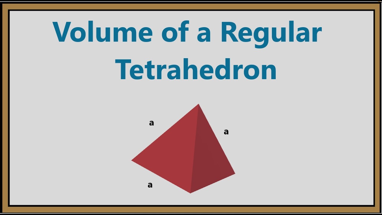 Volume of a Regular Tetrahedron Sum