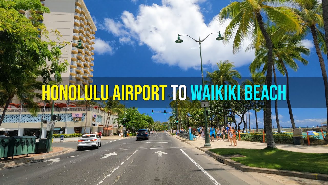 How to Get to Waikiki from Honolulu Airport 🌈 July 2, 2023 ⛱️ Oahu 🌴 Hawaii 5K Driving