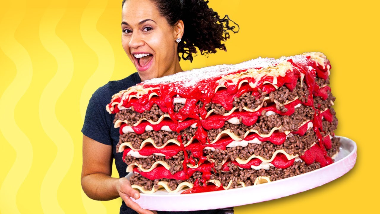 Giant LASAGNA Made Of CAKE & Amazing News!! | How To Cake It