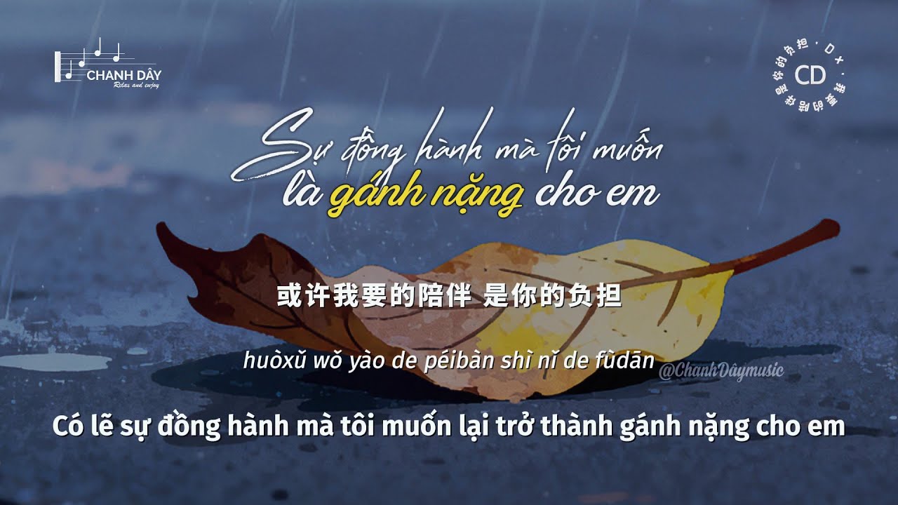 [Vietsub] Sự đồng hành mà tôi muốn là gánh nặng cho em (我要的陪伴是你的负担) - Dx